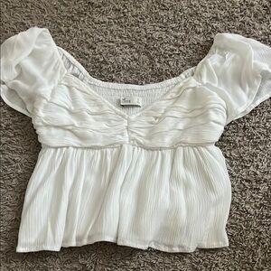 Flowy White Women's Top